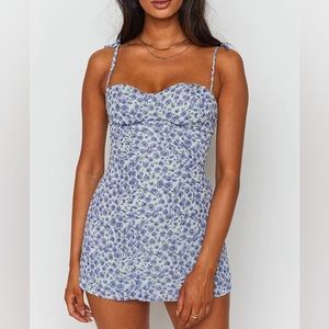 Beginning Boutique Penny Lane Dress Blue Floral